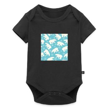 Icebear - Baby Premium short-sleeve bodysuit - black - Front