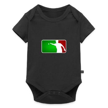 Petanque Boule Petanca Major League Style ITALIE - Body à manches courtes Premium Bébé - noir - Devant