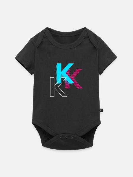 K - Baby Premium Kurzarmbody - Schwarz