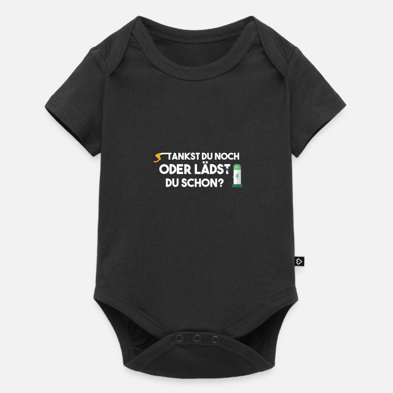 Elektroauto Tankst du noch oder lädst du schon? - Baby Premium Kurzarmbody - Schwarz