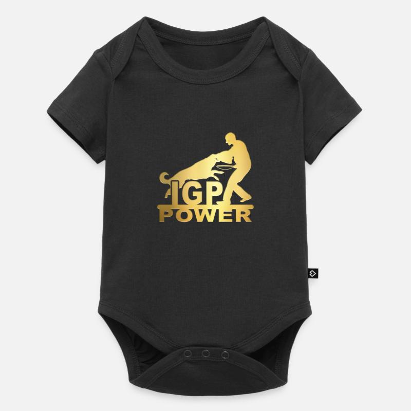 IPG or - Body à manches courtes Premium Bébé - noir