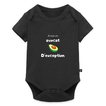 Je suis un avocat d'exception ! cadeau humour - Body à manches courtes Premium Bébé - noir - Devant