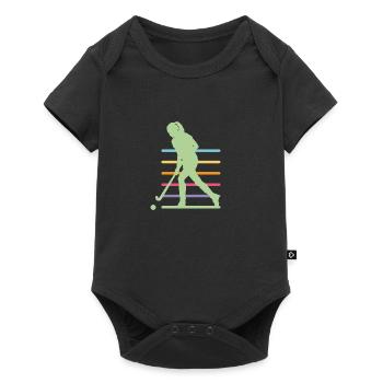 Hockey player - Baby Premium short-sleeve bodysuit - black - Front