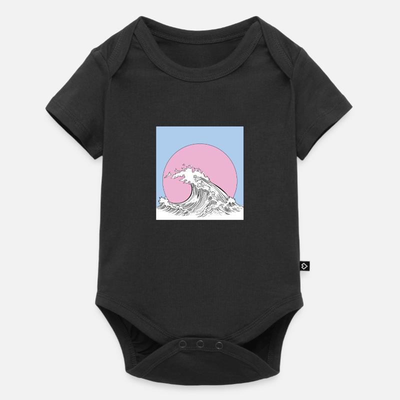 vague - Body à manches courtes Premium Bébé - noir