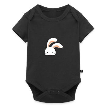 Cute rabbit with long ears - Baby Premium short-sleeve bodysuit - black - Front