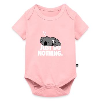 Ne fais rien - Body à manches courtes Premium Bébé - rose - Devant