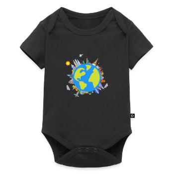 The Earth/The Earth - Baby Premium short-sleeve bodysuit - black - Front