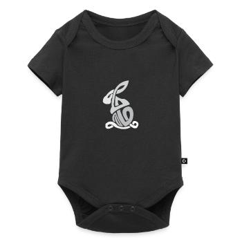 Symboles celtiques Lapin Nodule Celtique Poison - Body à manches courtes Premium Bébé - noir - Devant