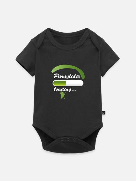 Paraglider Loading - Baby Premium Kurzarmbody - Schwarz