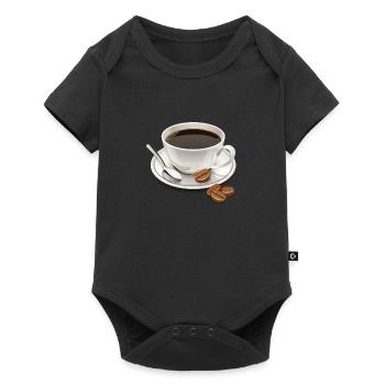 Café - Body à manches courtes Premium Bébé - noir - Devant