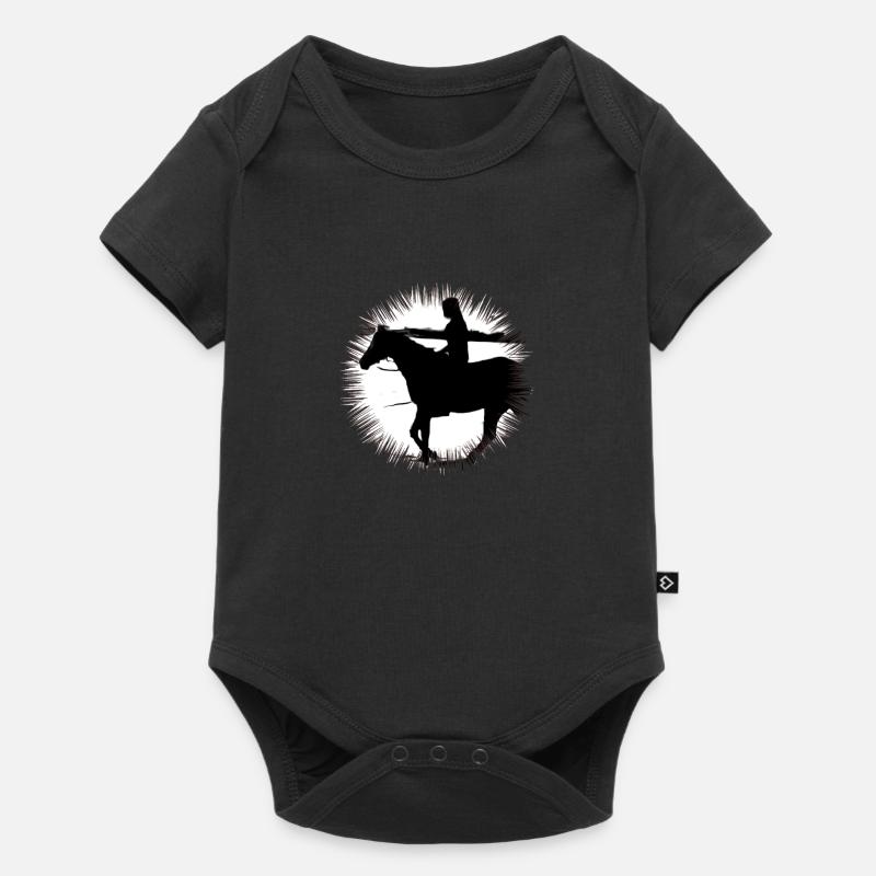 Cheval - Body à manches courtes Premium Bébé - noir