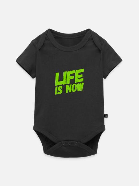 carpe diem - Baby Premium Kurzarmbody - Schwarz