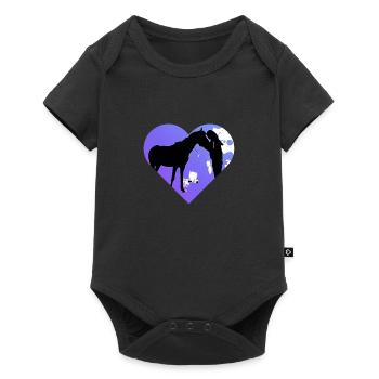 Cheval - Body à manches courtes Premium Bébé - noir - Devant