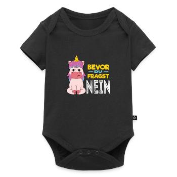 Avant de demander Licorne - Body à manches courtes Premium Bébé - noir - Devant