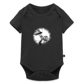 Chargeuse sur pneus - Body à manches courtes Premium Bébé - noir - Devant