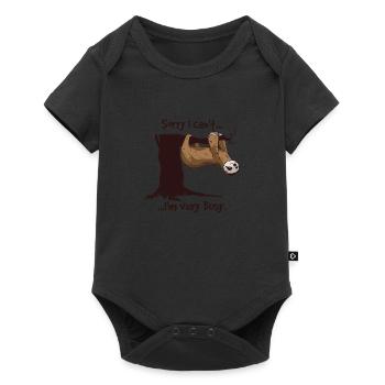 Funny Sloth Quote T-Shirt | I am very - Baby Premium short-sleeve bodysuit - black - Front