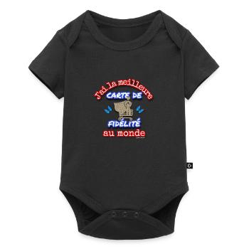 Meilleure carte de fidélité - Body à manches courtes Premium Bébé - noir - Devant