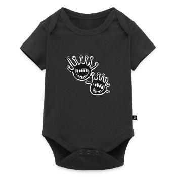 little monsters - Baby Premium Kurzarmbody - Schwarz - Vorne
