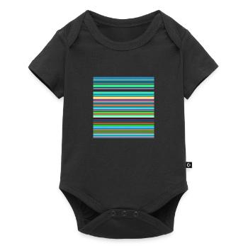Stripe pattern 270421 - Baby Premium short-sleeve bodysuit - black - Front