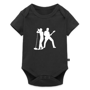 Rock Music Rock and Roll Guitar - Baby Premium short-sleeve bodysuit - black - Front