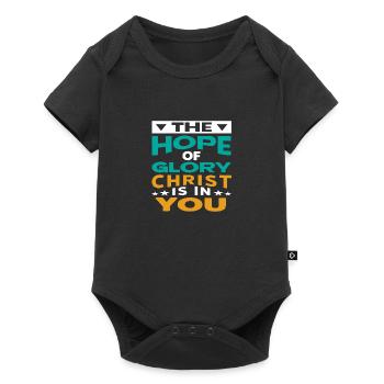 The Hope of Glory Christ is in you - Baby Premium short-sleeve bodysuit - black - Front