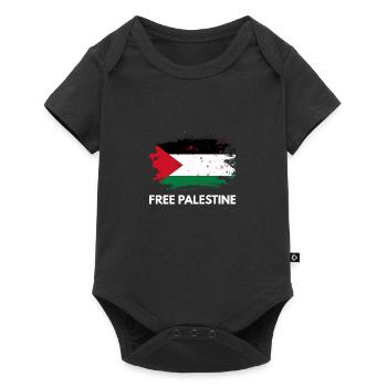 Free Palestine - Baby Premium short-sleeve bodysuit - black - Front