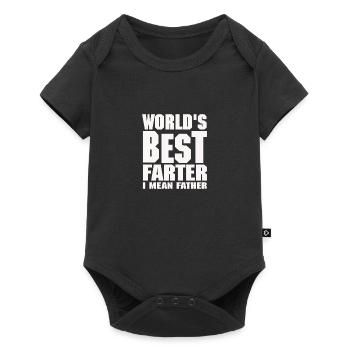 meilleur farter du monde - Body à manches courtes Premium Bébé - noir - Devant
