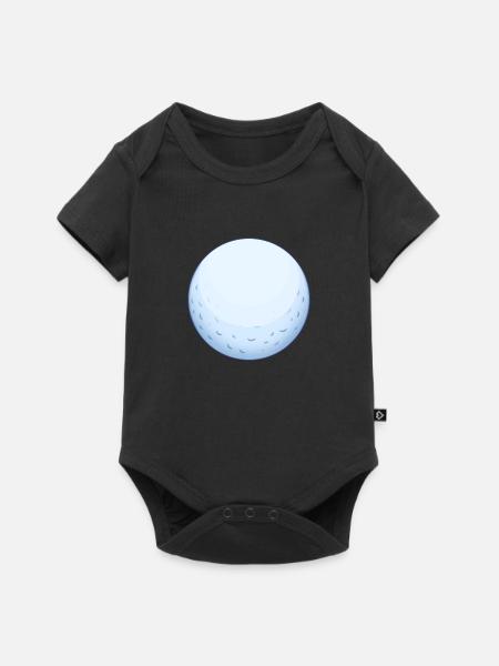Golfball - Baby Premium Kurzarmbody - Schwarz