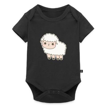 Moutons - Body à manches courtes Premium Bébé - noir - Devant