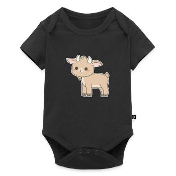 Goat - Baby Premium short-sleeve bodysuit - black - Front