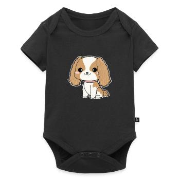 Cavalier King Charles Spaniel - Baby Premium short-sleeve bodysuit - black - Front