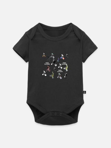 BMX-Rennen - Baby Premium Kurzarmbody - Schwarz