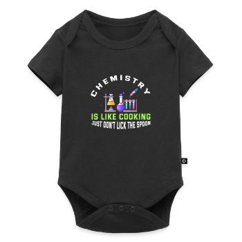 La chimie, c’est comme la cuisine - Body à manches courtes Premium Bébé - noir - Devant