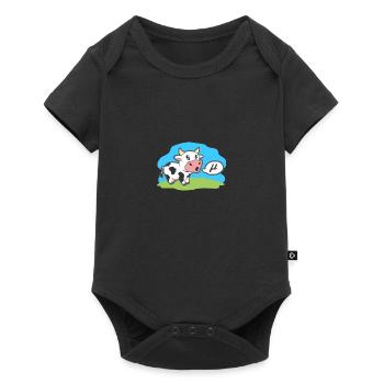 Math Symbols Cow Goes Mu Funny Animal Gift Idea - Baby Premium short-sleeve bodysuit - black - Front