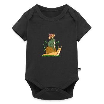 Slow Life - Baby Premium short-sleeve bodysuit - black - Front