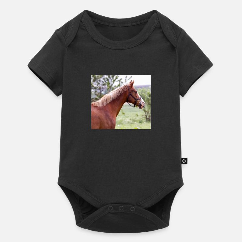 Cheval. Cheval. - Body à manches courtes Premium Bébé - noir