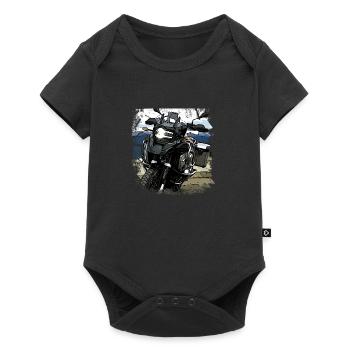 Poster Motorcycle GS - Baby Premium short-sleeve bodysuit - black - Front