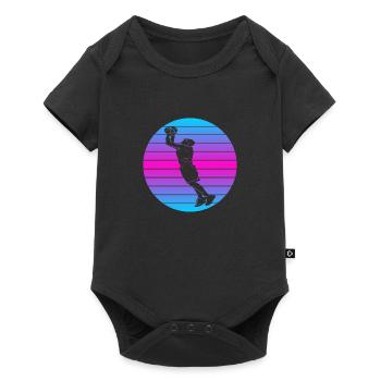 Basketball Basketball Retro Basketball Amateurs de Basketball - Body à manches courtes Premium Bébé - noir - Devant