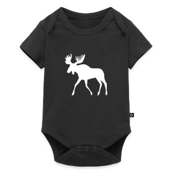 elk - Baby Premium short-sleeve bodysuit - black - Front