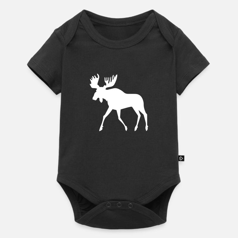 elk - Baby Premium short-sleeve bodysuit - black