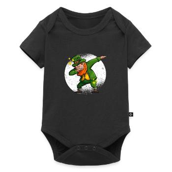 Dabbing Leprechaun St. Patrick’s Day Trèfle irlandais - Body à manches courtes Premium Bébé - noir - Devant