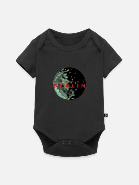 Berlin - Baby Premium Kurzarmbody - Schwarz