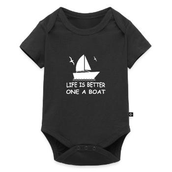 Voile - Body à manches courtes Premium Bébé - noir - Devant