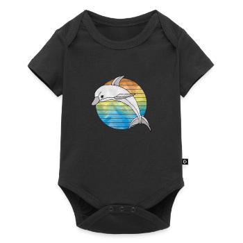 Dolphin - Baby Premium short-sleeve bodysuit - black - Front