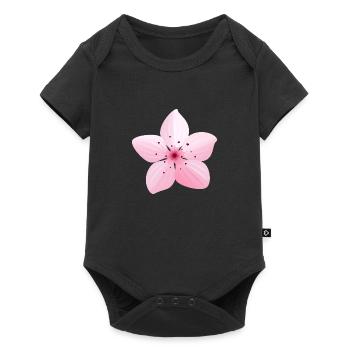Flower Sakura Japan Spring - Baby Premium short-sleeve bodysuit - black - Front