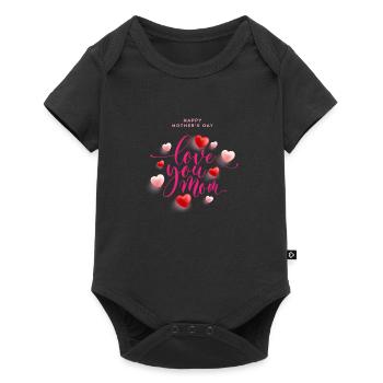 Happy Mothers Day - Baby Premium short-sleeve bodysuit - black - Front
