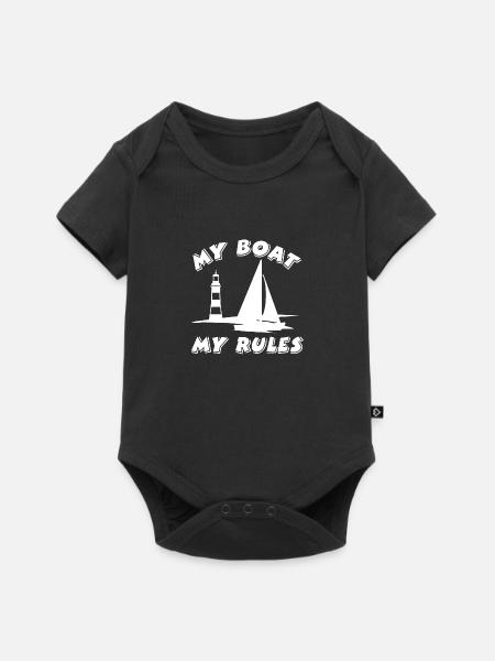 Segeln - Baby Premium Kurzarmbody - Schwarz