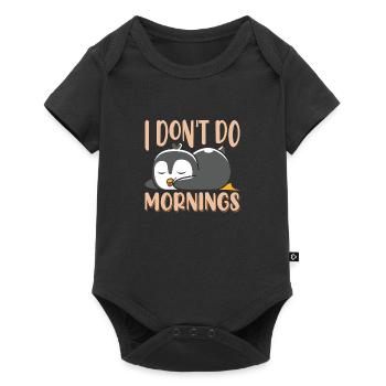 I don't do mornings - Baby Premium short-sleeve bodysuit - black - Front