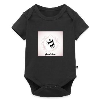 Goldchen Frau - Baby Premium Kurzarmbody - Schwarz - Vorne