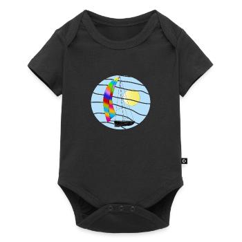 On the way to the distance. - Baby Premium short-sleeve bodysuit - black - Front